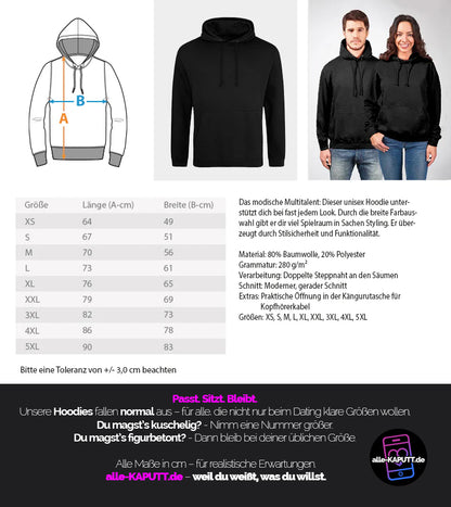 “Mein Algorithmus sucht nicht nach Liebe - nur nach Snacks.“  - Hoodie alle-KAPUTT