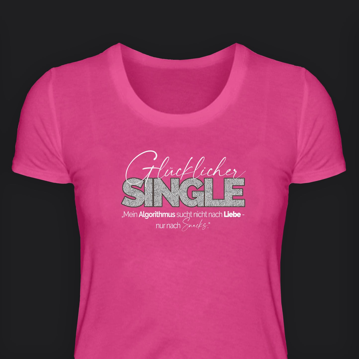 „Mein Algorithmus sucht nicht nach Liebe - nur nach Snacks.“  - T-Shirt alle-KAPUTT