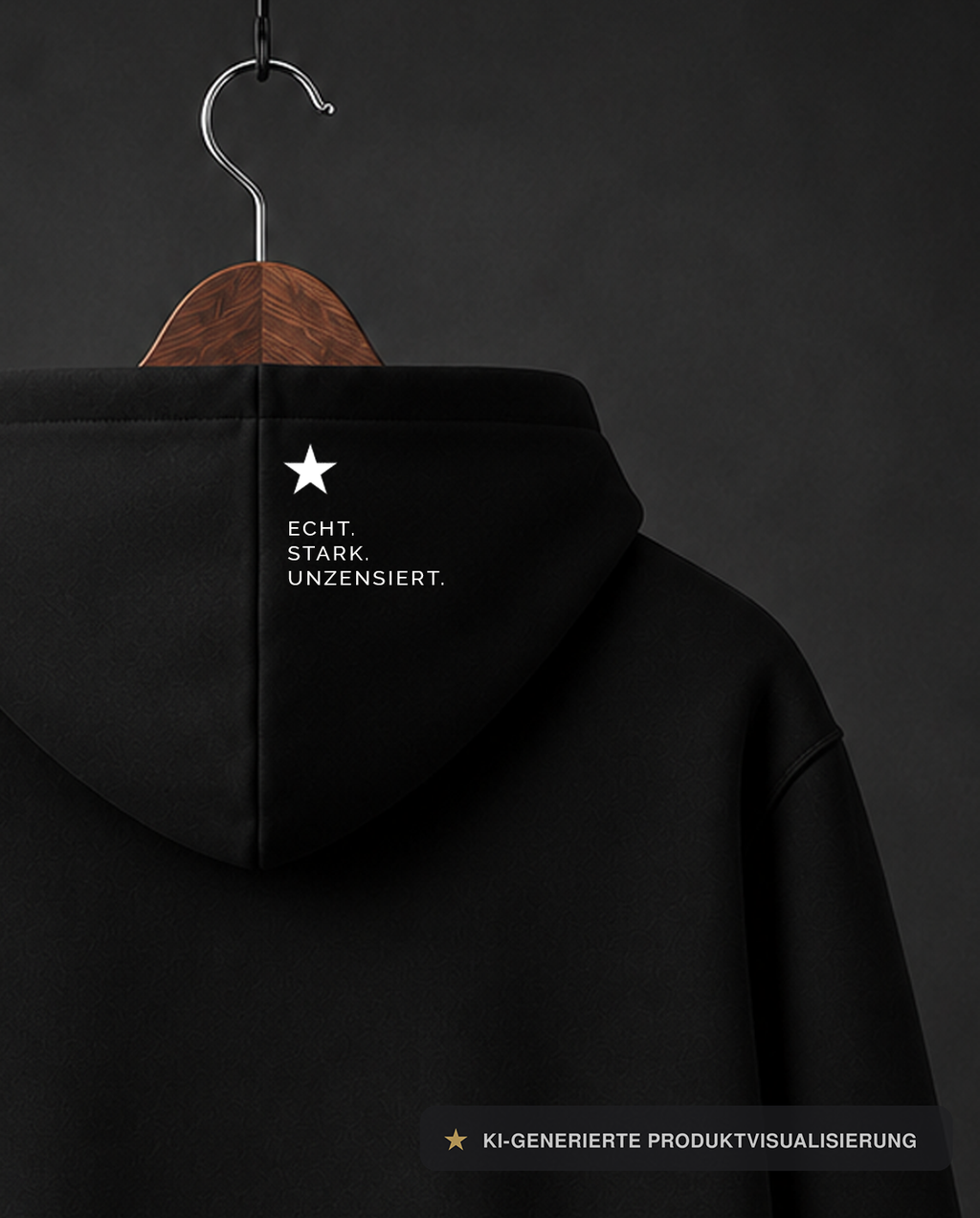 ★★★ ME FIRST WOMAN HOODIE ★ ICH. KLAR. EIGEN.