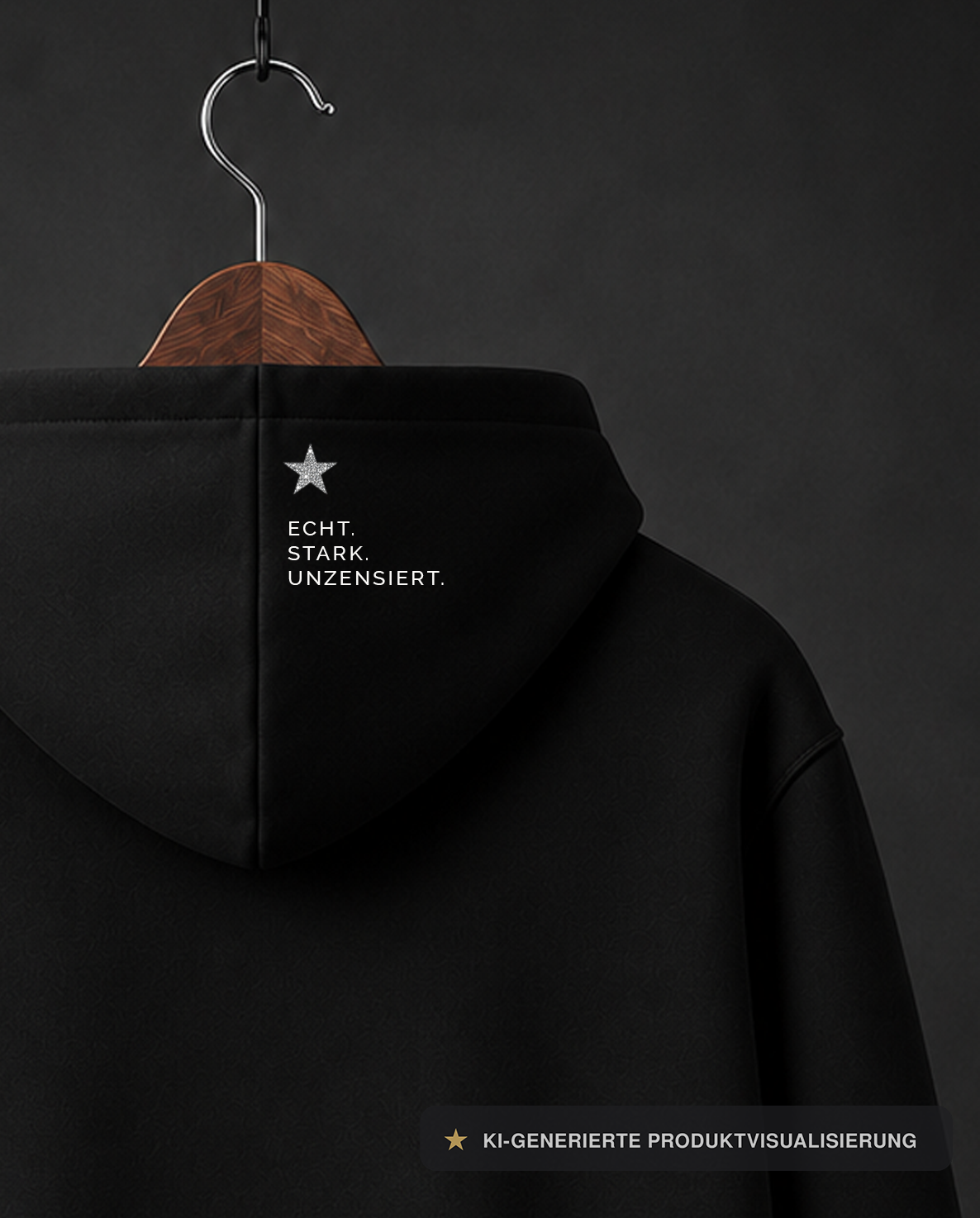 ★★★ SHINY SINGLE HOODIE ★ FRECH. FREI. UNGEBUNDEN.
