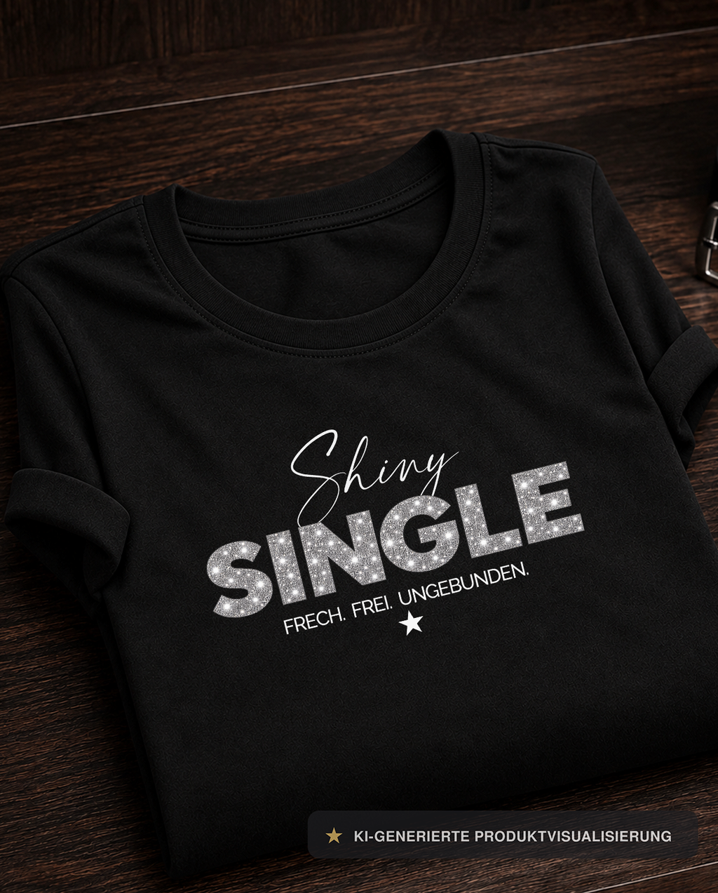 ★★★ SHINY SINGLE SHIRT ★ FRECH. FREI. UNGEBUNDEN.