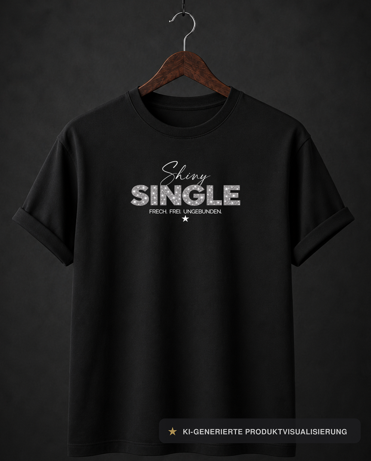 ★★★ SHINY SINGLE SHIRT ★ FRECH. FREI. UNGEBUNDEN.