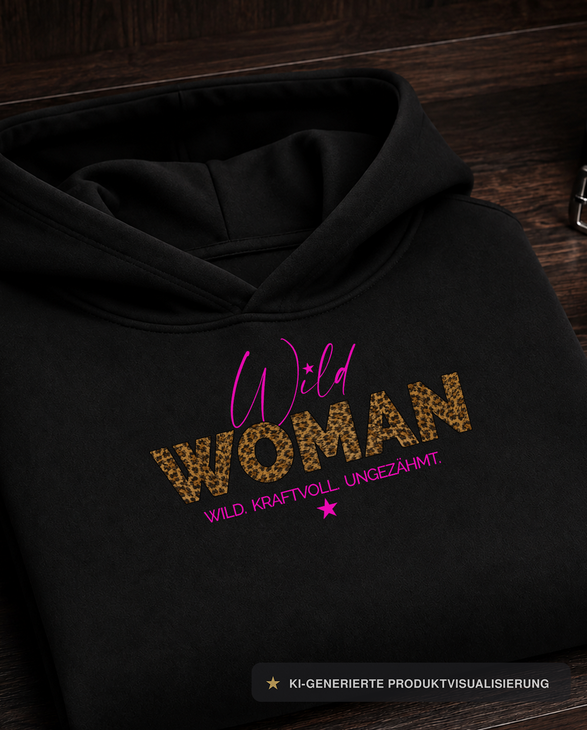 ★★★ WILD WOMAN HOODIE ★ WILD. KRAFTVOLL. UNGEZÄHMT.