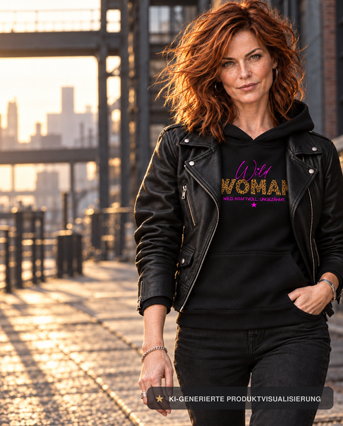 ★★★ WILD WOMAN HOODIE ★ WILD. KRAFTVOLL. UNGEZÄHMT.